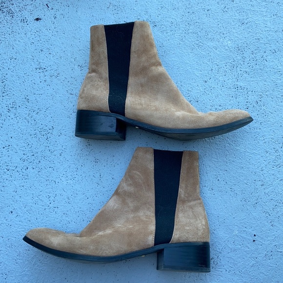 RAYE Shoes - Revolve RAYE Celeste tan suede chelsea bootie
